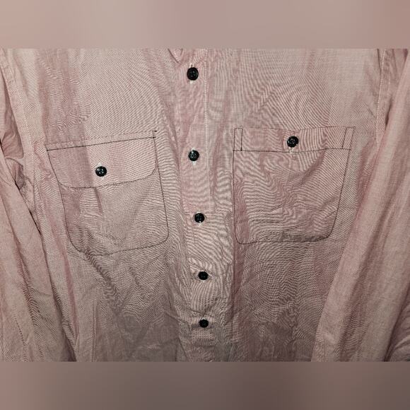 Something Strong Red Button-Up Long Sleeve Shirt Medium - Picture 6 of 9